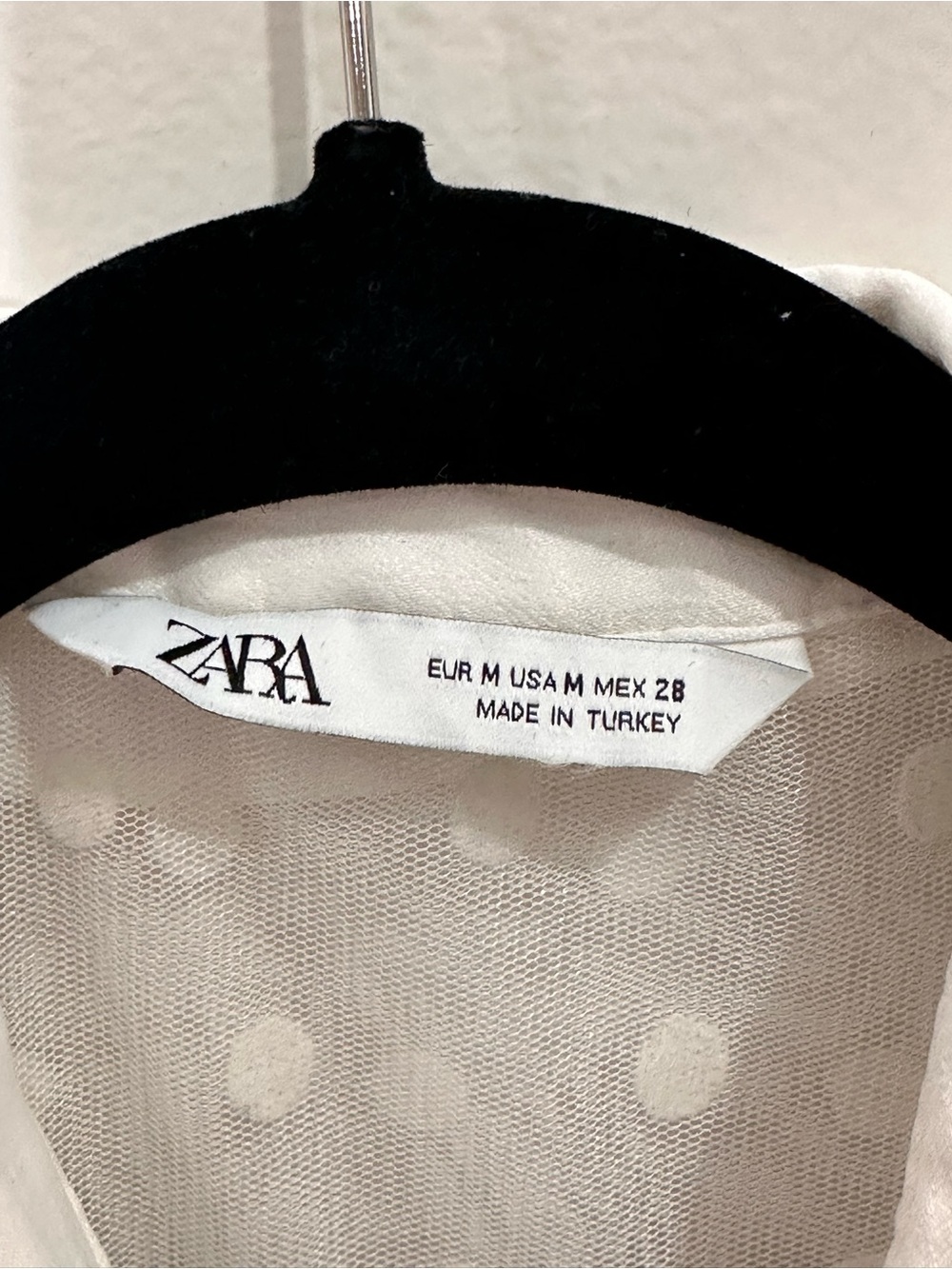 Zara Bloggers Fave Sheer White Tulle Polka Dot Maxi Shirt Dress. Divine. Size M - Picture 15 of 16